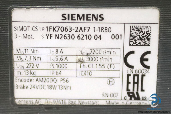 siemens-1FK7063-2AF71-1RB0-synchronous-motor-(used)-4