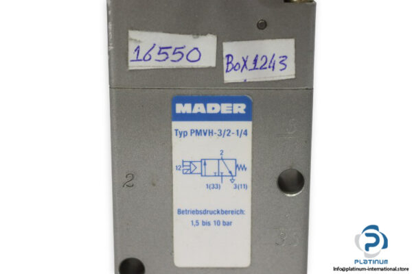 Mader-PMVH-3-2-1-4-solenoid-valve(used)-1