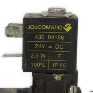 Joucomatic-54190859-single-solenoid-valve-with-coil(used)-2