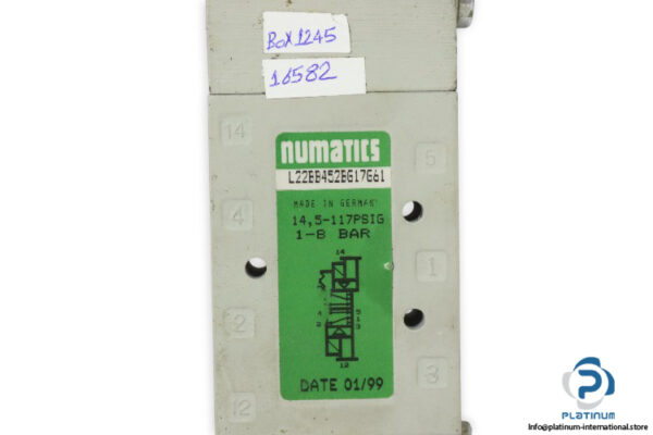 Numatics-L22BB452BG17G61-singl-solenoid-valve-with-coil(used)-3