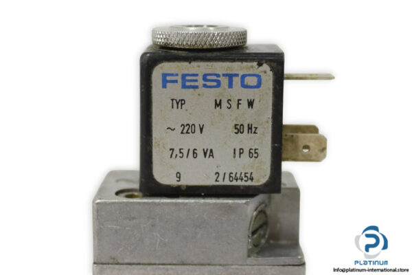 Festo-7802-single-solenoid-valve-220vac(used)-1