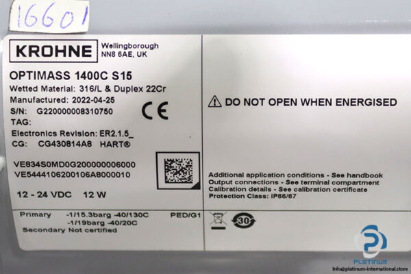 Krohne-optimass-1400c-s15-sensor-for-mass-flow(new)-3