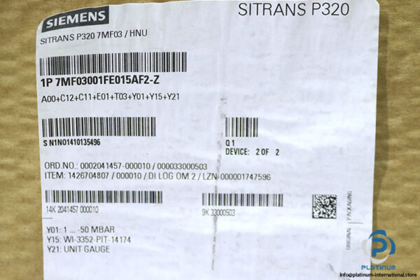 siemens-7MF0300-1FE01-5AF2-Z-pressure-transmitter(new)-7
