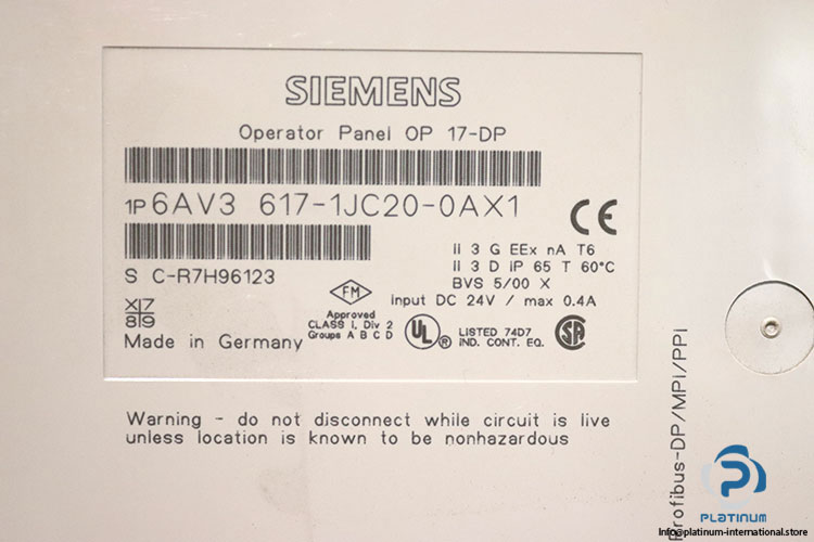 SIEMENS-6AV3-617-1JC20-0AX1-OPERATOR-PANEL-(new)-3