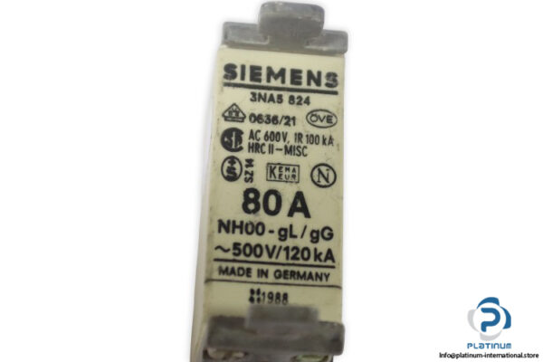 siemens-3NA5-824-80a-GL-GG-fuse-link-(Used)-1