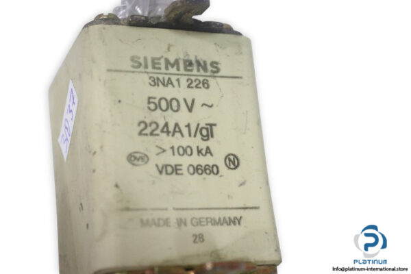 siemens-3NA1-226-224a-GT-fuse-link-(Used)-1