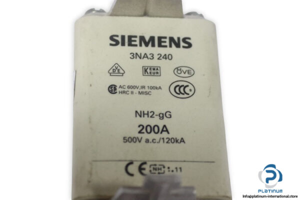 siemens-3NA3-240-200a-NH2-GG-fuse-link-(New)-1