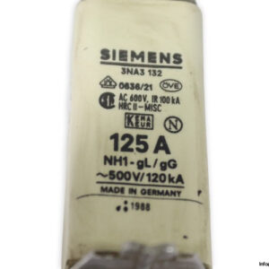 siemens-3NA3-132-125a-GL-GG-fuse-link-(Used)-1