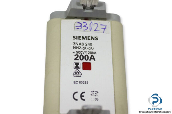 siemens-3NA6-240-NH2-200a-GL-GG-fuse-link-(New)-2