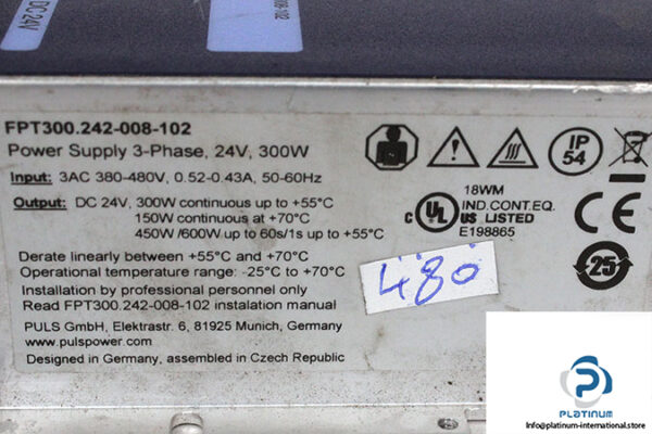 puls-fpt300-242-008-102-power-supply-used-2