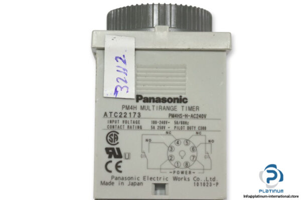 panasonic-PM4HS-H-AC240V-multifunction-timer-(Used)-3