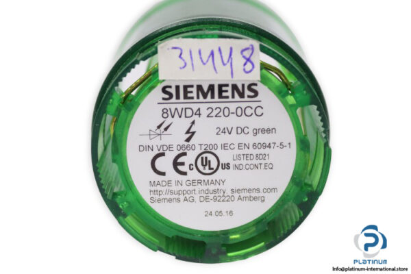 siemens-8WD4-220-0CC-single-flash-light-element-(New)-2