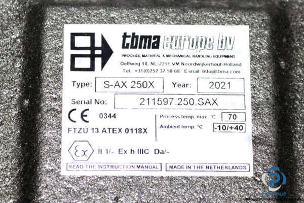 tbma-S-AX-250X-dust-and-cyclone-valve-(used)-6
