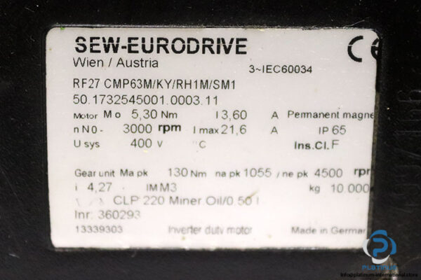 sew-eurodrive-RF27-CMP63M_KY_RH1M_SM1-50.1732545001.0003.11-servo-motor-(used)-2