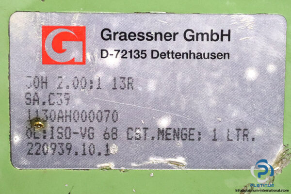 graessner-J0H-2.00-1-13R-bevel-gear-(used)-2