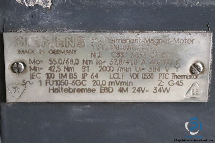 siemens-1FT5108-0AC71-2-Z-permanent-magnet-servo-motor-(used)-4