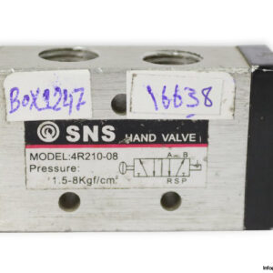 Sns-4r210-08-hand-draw-valve(used)-2