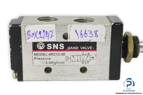 Sns-4r210-08-hand-draw-valve(used)-2