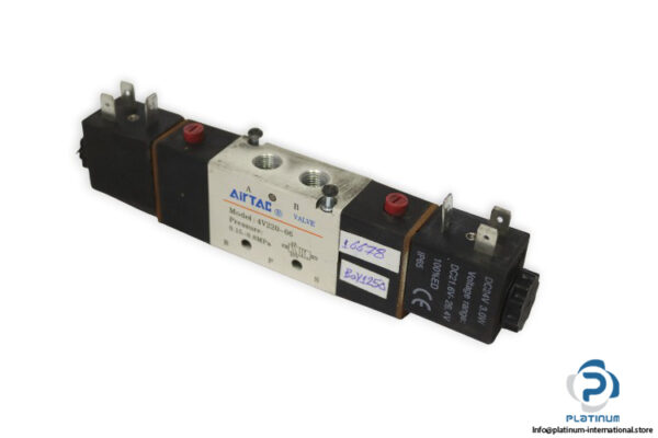 Airtac-4V220-06-solenoid-valve-with-coil(used)
