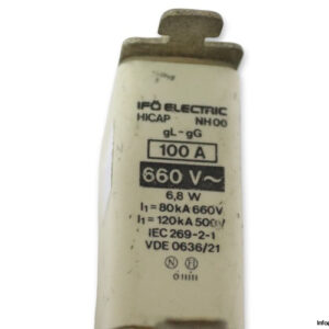 ifo-electric-NH00-GL-GG-100a-fuse-link-(Used)-1
