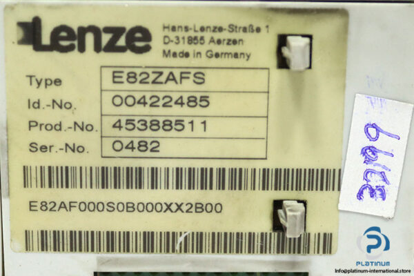 lenze-e82zafs-00422485-function-module(used)-1