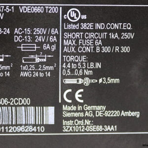 Siemens-3se6806-2cd00-evaluation-unit-for-magnet-switch(new)-2
