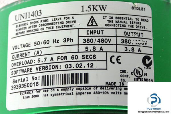 control-techniques-uni1403-unidrive-3