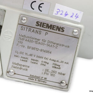siemens-7mf4420-1da00-1aa1-z-differential-pressure-transmitter(used)-1