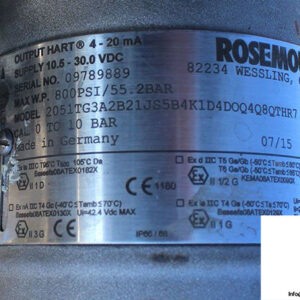 rosemount-2051TG3A2B21JS5B4K1D4DOQ4Q8QTHR7-in-line-pressure-transmitter