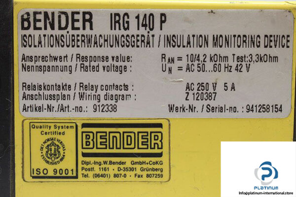 bender-irg-140-p-insulation-monitor-ground-fault-relay-2