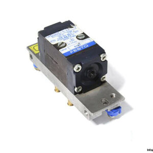 Festo-6066-pneumatic-air-pilot-valve-with-plate