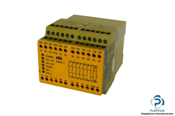 pilz-PNOZ-11-230-240VAC-24VDC-7N_O 1N_C-safety-relay