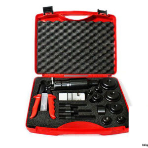 ruko-109-004-set-of-screw-hole-punches-with-compact-manual-hydraulic-punch