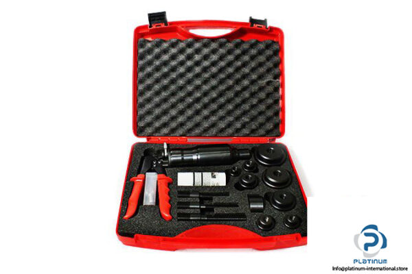 ruko-109-004-set-of-screw-hole-punches-with-compact-manual-hydraulic-punch