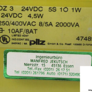 pilz-pnoz-3-24vdc-5s-1o-1w-safety-relay-5