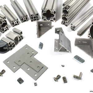 Aluminum profile with accessories