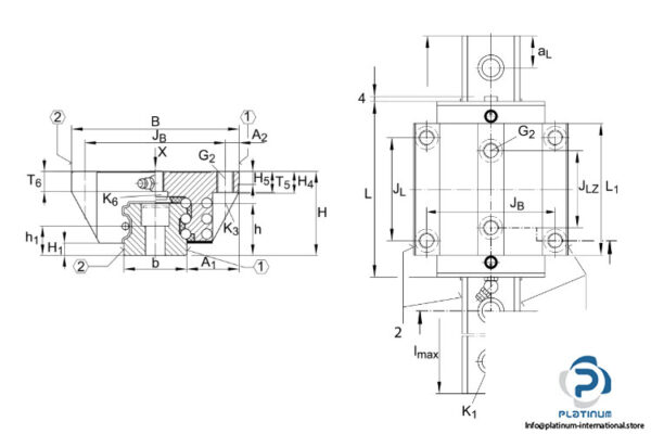 ina-kwse25-g2-v2-linear-recirculating-ball-bearing-used-3