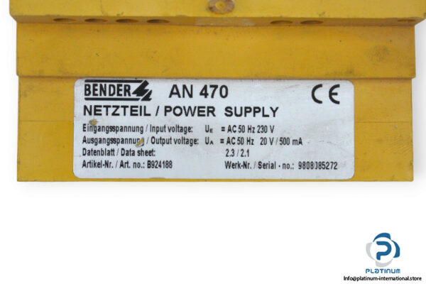 bender-AN470-power-supply-used-1