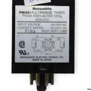matsushita-PM48-100H-AC100-120V-multirange-timer-(used)-2