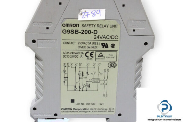 omron-G9SB-200-D-safety-relay-unit-(used)-2
