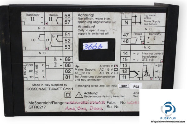 gossen-metrawatt-camille-bauer-R0217-temperature-controller-(used)-2