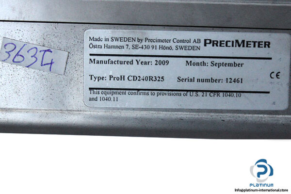 preci-meter-PROH-CD240R325-digital-camera-sensor-(used)-5