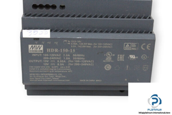 mean-well-HDR-150-15-power-supply-(used)-1