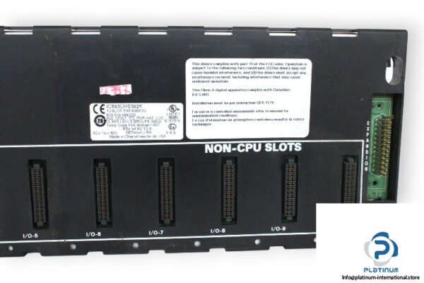 ge-fanuc-IC693CHS392K-10-slot-base-expansion-rack-(used)-2