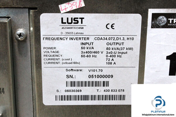lust-CDA34.072.D1.3.H10-frequency-inverter-(used)-2