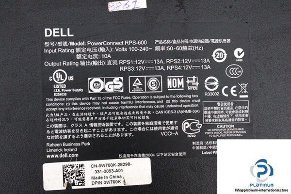dell-POWER-CONNECT-RPS-600-redundant-power-supply-(used)-4