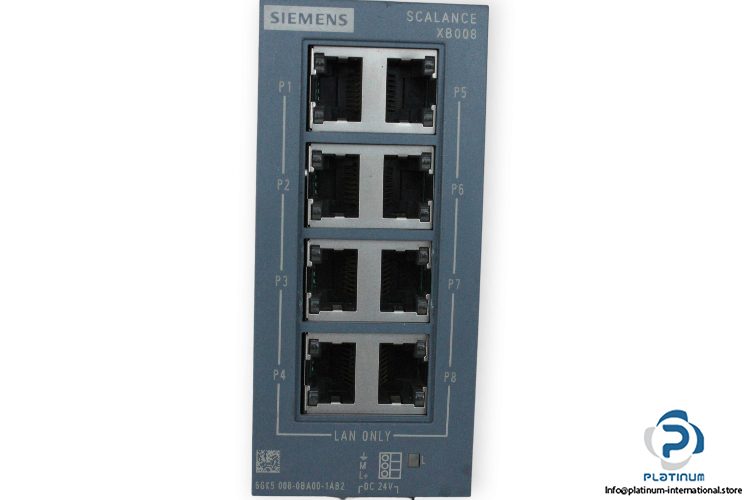 siemens 6gk5 008 0ba00 1ab2 ethernet switch siemens-6GK5-008-0BA00-1AB2-ethernet-switch-(used)-1