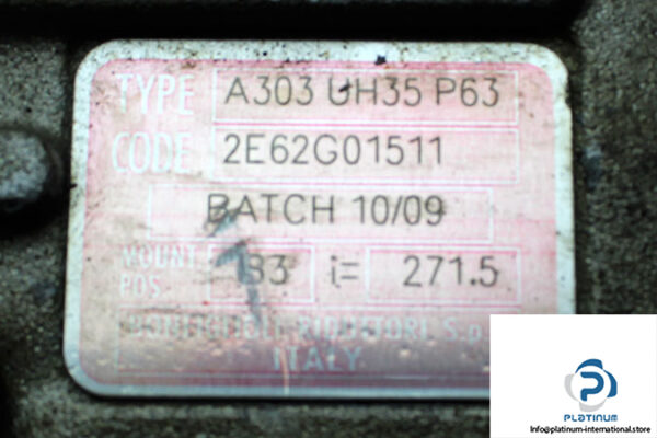 bonfiglioli-A303-UH35-P63-gearmotor-3-used