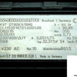 sew-K47-DT80K4_BMG-bevel-helical-gearmotor-1-used