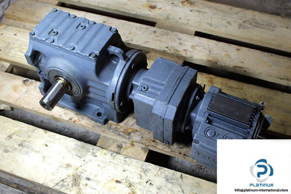 sew-S67-R37-DR63L4-helical-worm-gearmotor-used